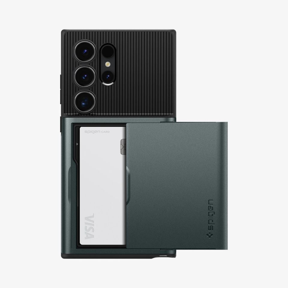 Galaxy S24 Ultra Kılıf, Spigen Slim Amor CS Abyss Green