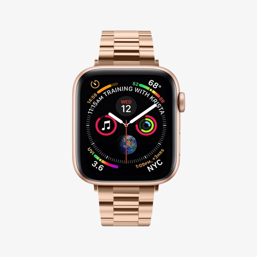 Spigen Apple Watch 42mm Seri 10 - 41mm Seri 9/8/7 - 40mm Seri SE2/SE/6/5/4 Kordon Kayış Band Modern Fit Rose Gold