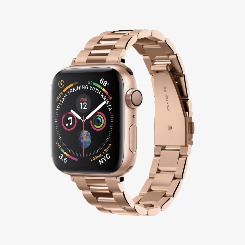 Spigen Apple Watch 42mm Seri 10 - 41mm Seri 9/8/7 - 40mm Seri SE2/SE/6/5/4 Kordon Kayış Band Modern Fit Rose Gold