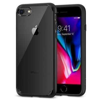iPhone SE 2022 / 2020 / iPhone 8 / iPhone 7 Uyumlu Kılıf, Spigen Ultra Hybrid 2 Black