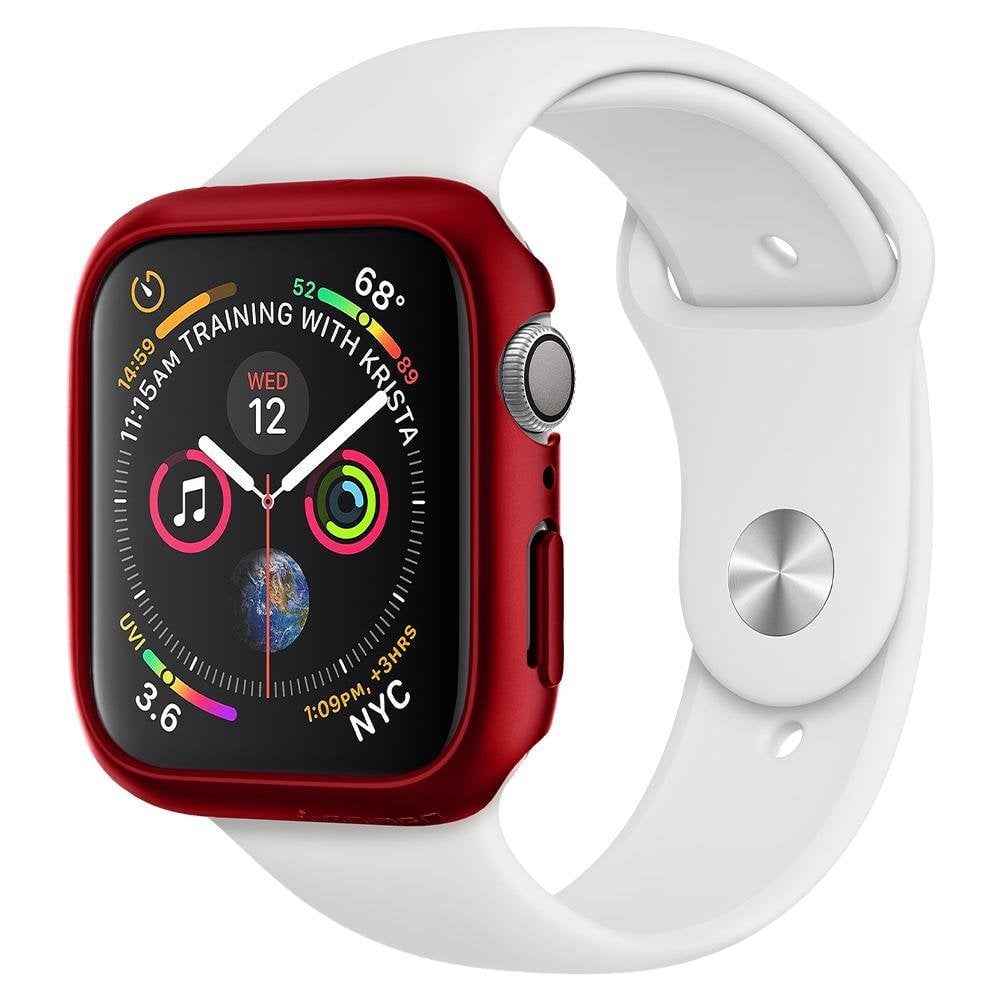 Spigen Apple Watch 44mm (Seri SE2/6/SE/5/4) Kılıf Thin Fit Red