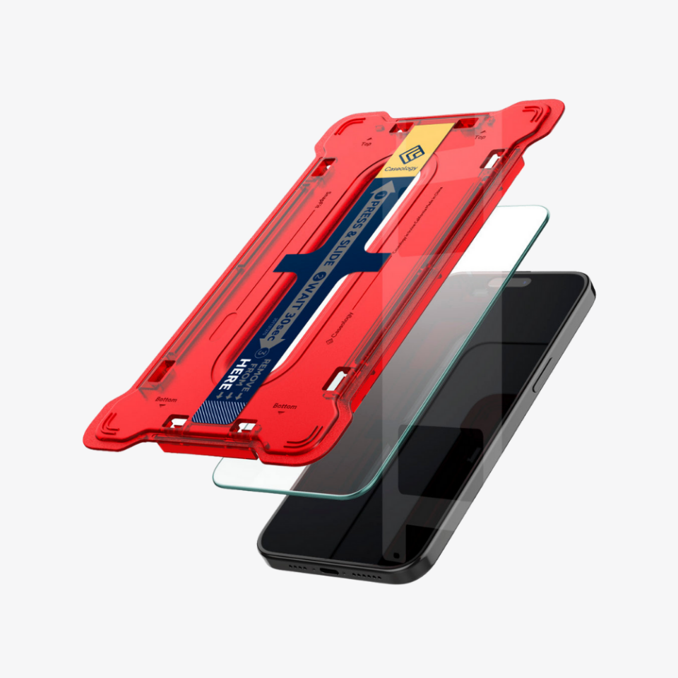 Spigen Caseology iPhone 15 Plus Cam Ekran Koruyucu Kolay Kurulum Snap Fit (2 Adet)