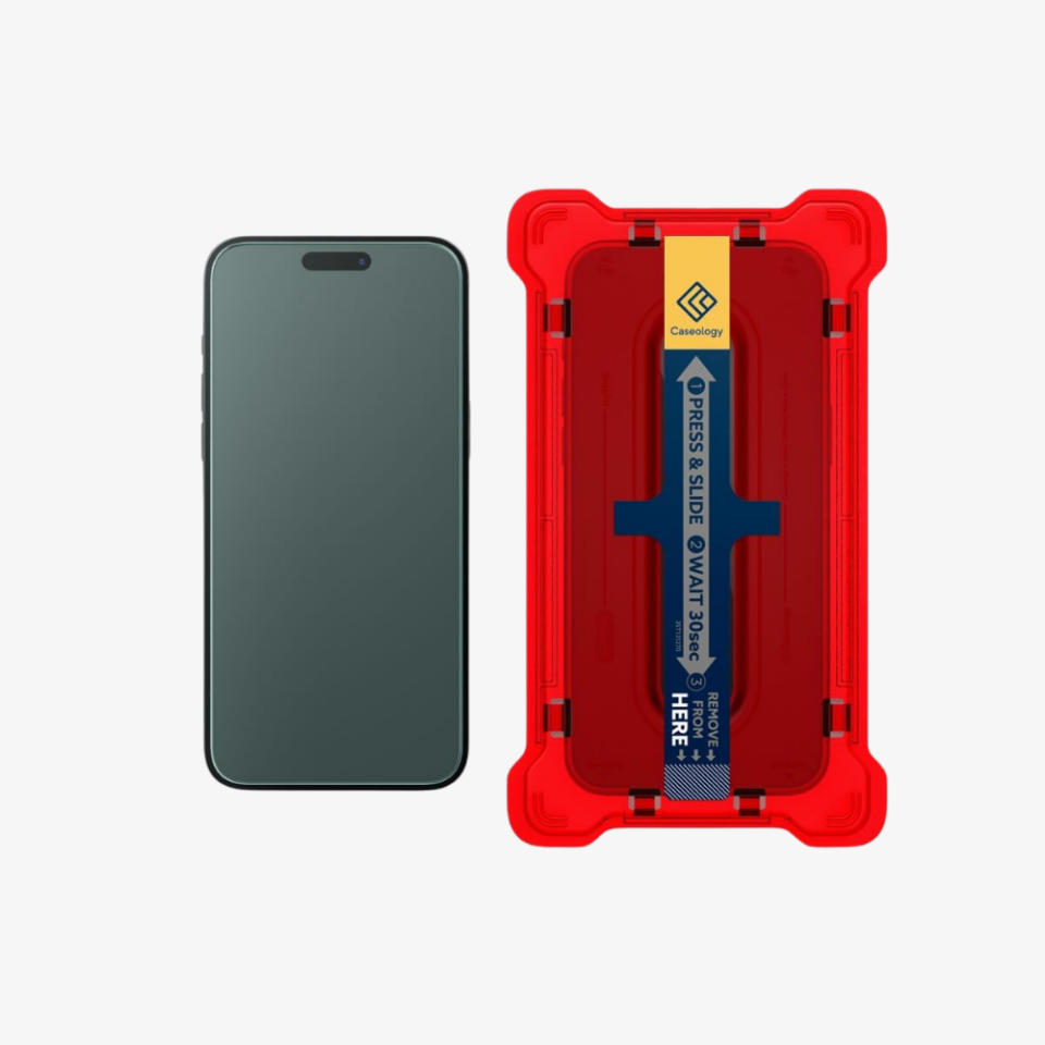 Spigen Caseology iPhone 15 Pro Max Cam Ekran Koruyucu Kolay Kurulum Snap Fit (2 Adet)