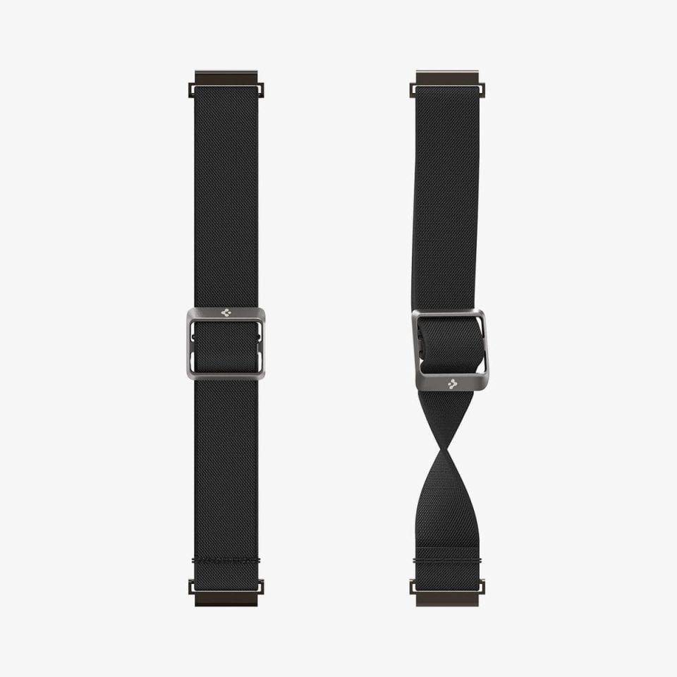 Spigen Samsung Galaxy Watch Serisi (40mm / 41mm / 42mm / 43mm / 44mm / 45mm / 46mm / 47mm) Kayış Kordon Band Lite Fit Black