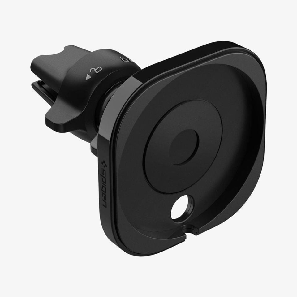 Spigen Mag Fit Araç Tutucu for MagSafe Şarj Aleti iPhone 15 / iPhone 14 / iPhone 13 / iPhone 12 Serisi ile Uyumlu (MagSafe Dahil Değildir)