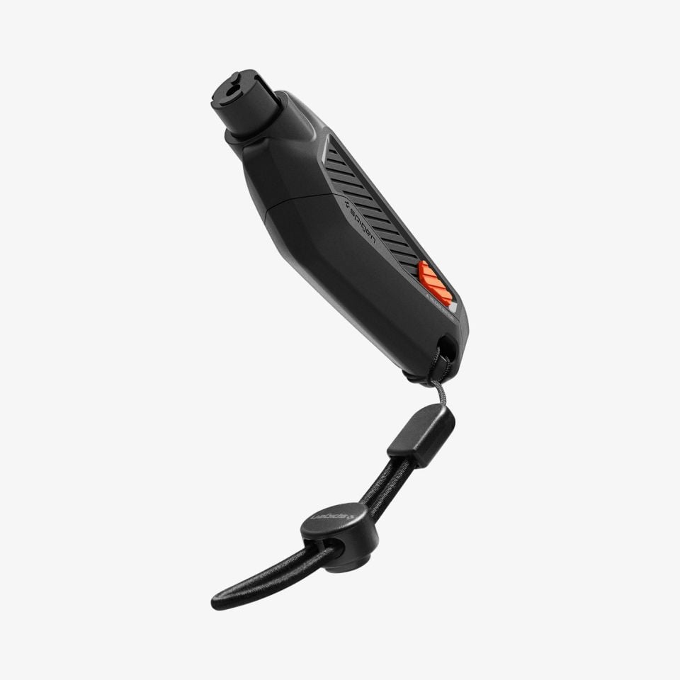 Araba Cam Kırıcı ve Emniyet Kemeri Kesici, Spigen Car Escape Tool Black
