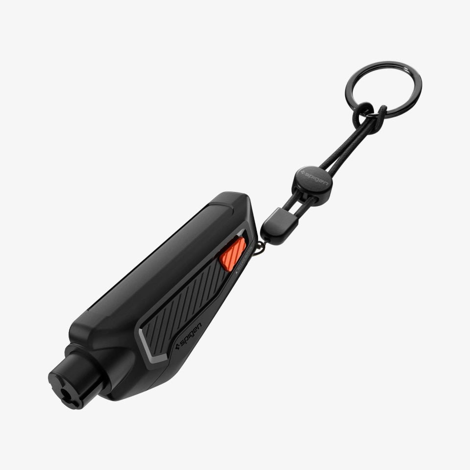 Araba Cam Kırıcı ve Emniyet Kemeri Kesici, Spigen Car Escape Tool Black