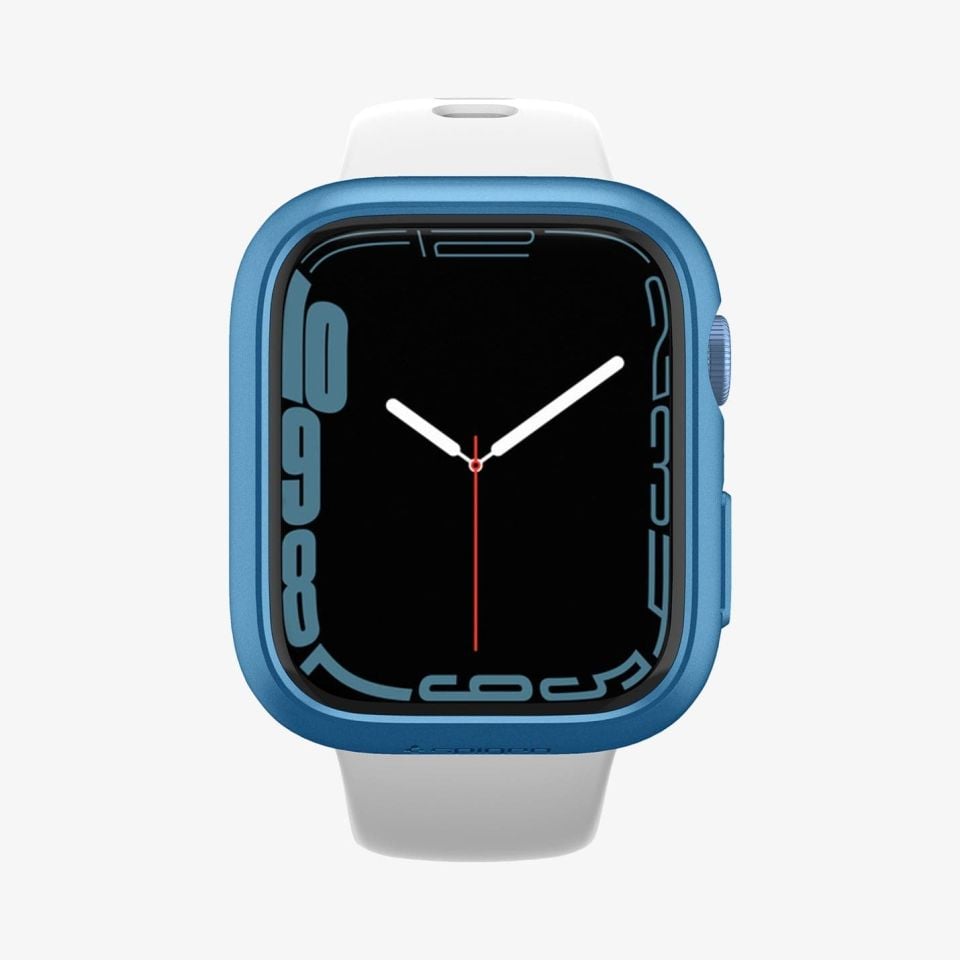 Spigen Apple Watch 45mm (Seri 9/8/7) Kılıf Thin Fit Blue
