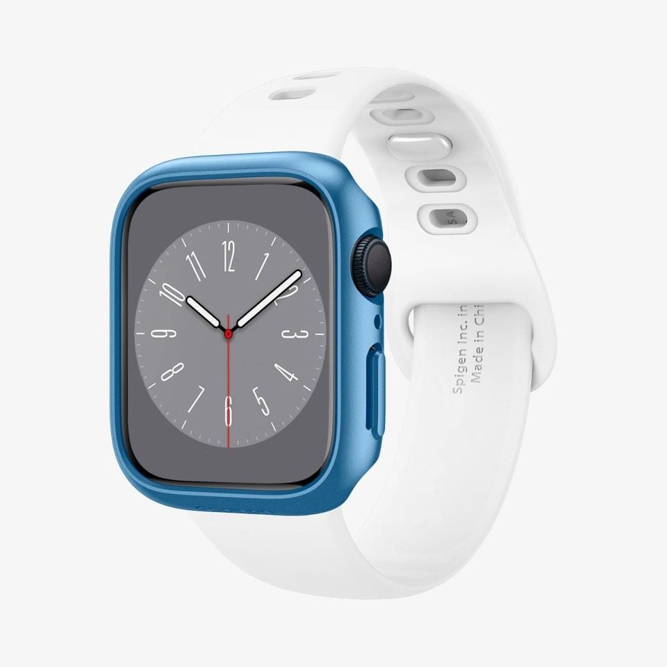 Spigen Apple Watch 45mm (Seri 9/8/7) Kılıf Thin Fit Blue