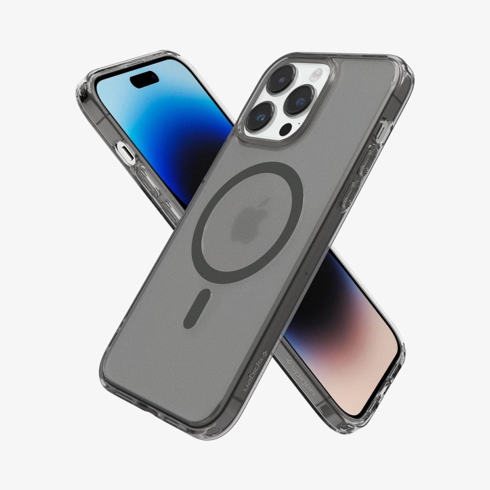 iPhone 14 Pro Max Kılıf, Spigen Ultra Hybrid MagFit (MagSafe Uyumlu) Frost Black