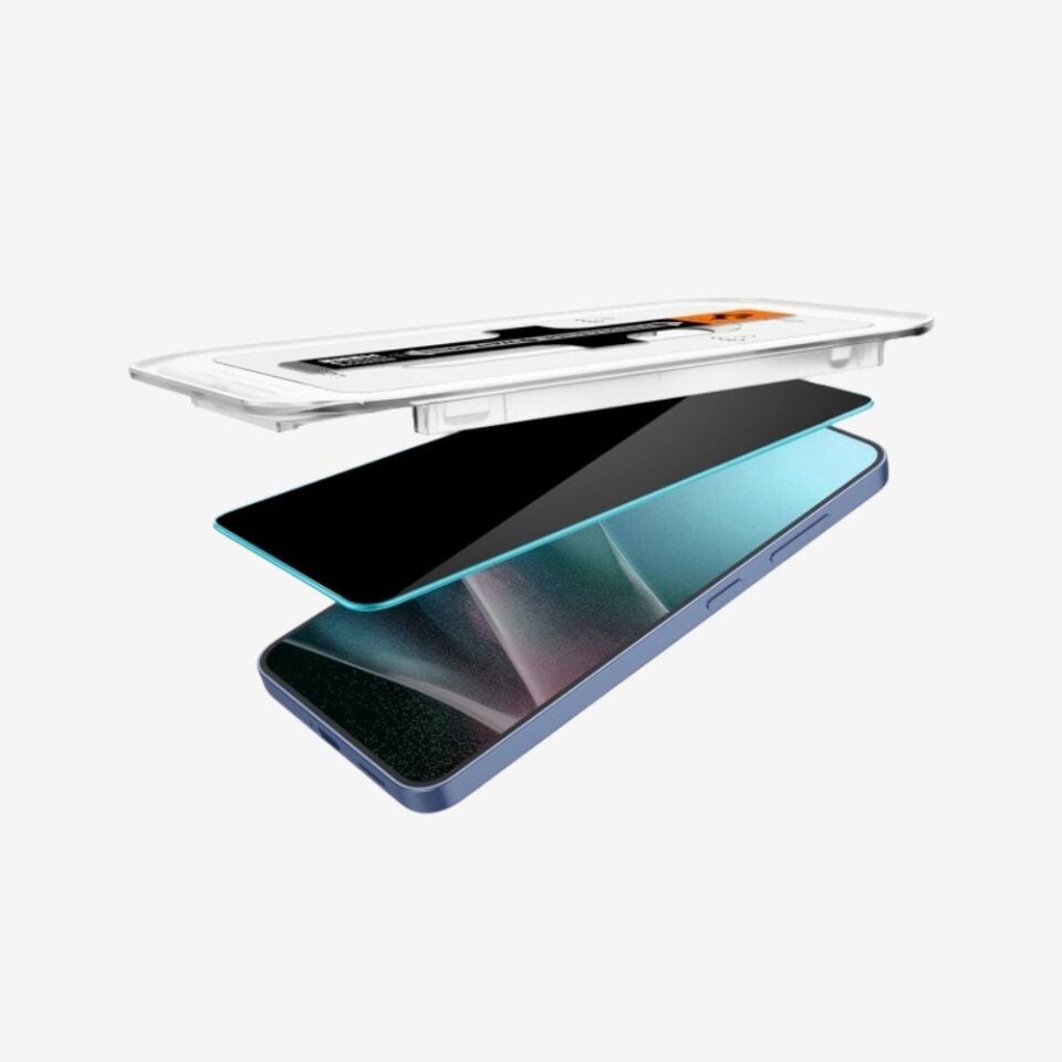 Spigen Galaxy S25 Plus / S24 Plus Hayalet Cam Ekran Koruyucu Kolay Kurulum Glas.tR EZ Fit Privacy HD (2 Adet)