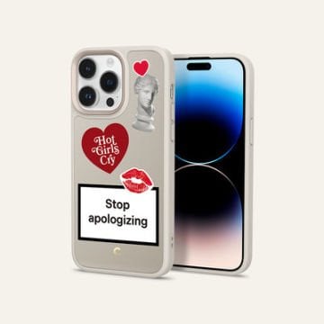 iPhone 14 Pro Kılıf, Ciel by Cyrill Kajuk Mag Stop Apologizing (MagSafe Uyumlu) Cream
