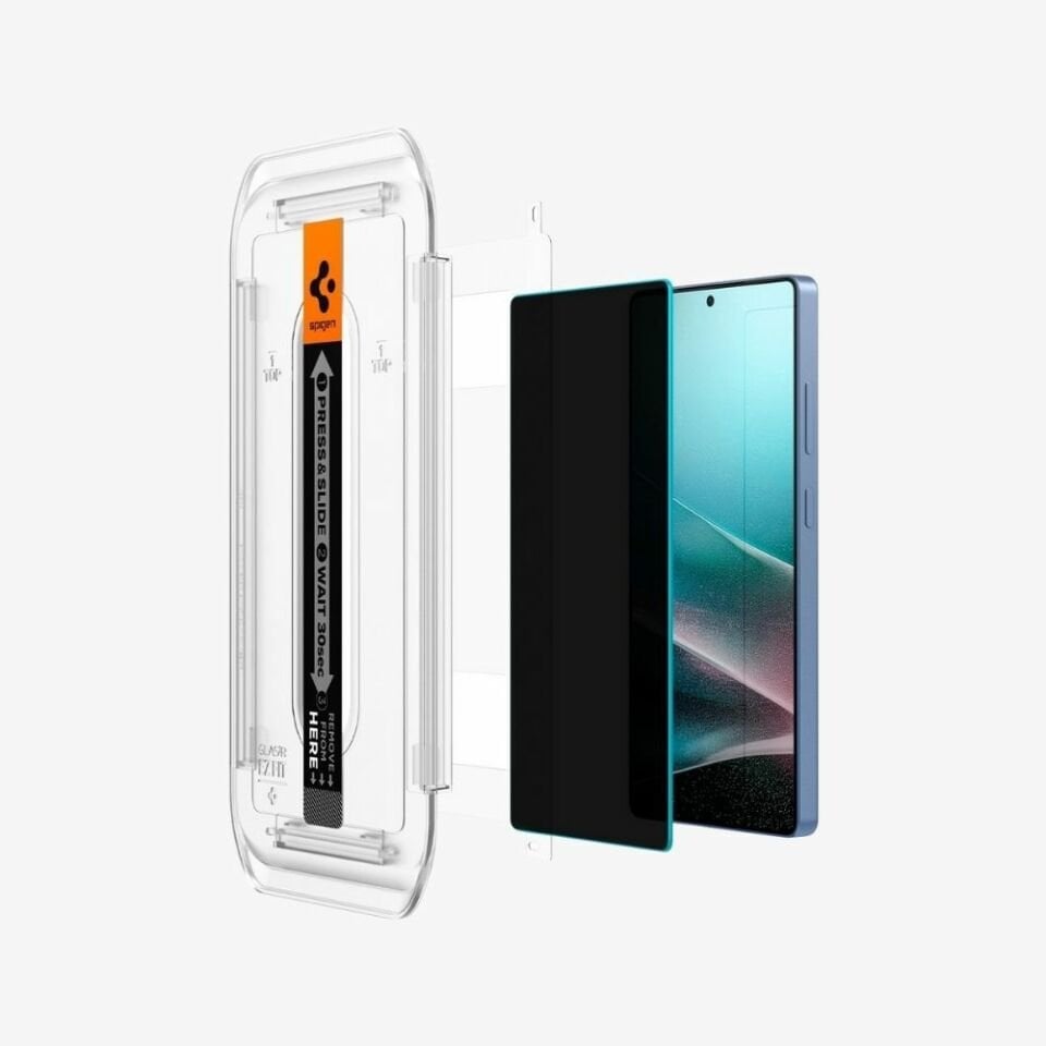 Spigen Galaxy S25 Ultra Hayalet Cam Ekran Koruyucu Kolay Kurulum Glas.tR EZ Fit Privacy HD (2 Adet)