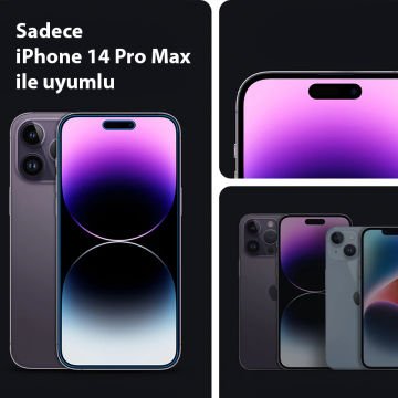 iPhone 14 Pro Cam Ekran Koruyucu, Spigen GLAS.tR Privacy