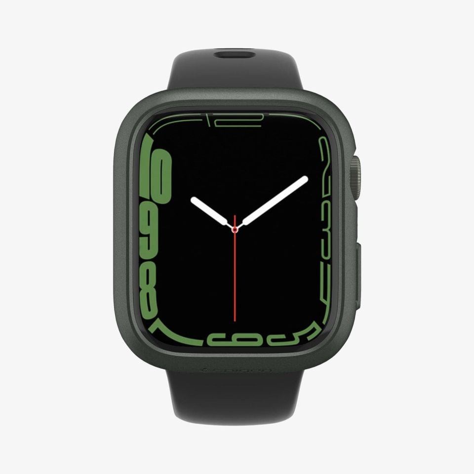 Spigen Apple Watch 45mm (Seri 9/8/7) Kılıf Thin Fit Military Green