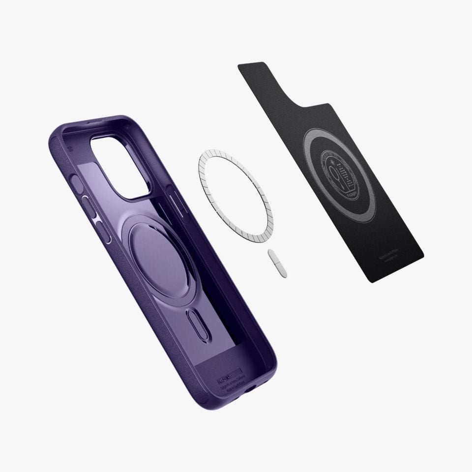 iPhone 14 Pro Kılıf, Spigen Mag Armor MagFit (MagSafe Uyumlu) Deep Purple