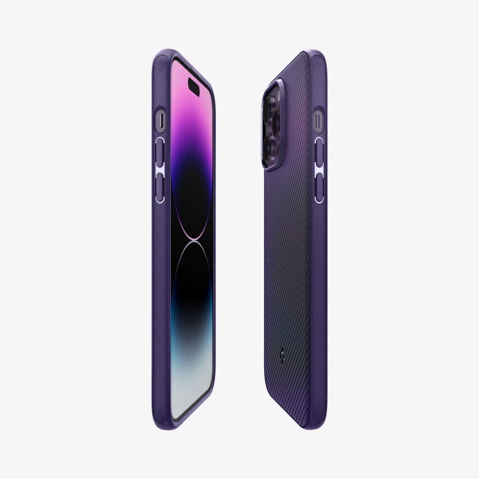 iPhone 14 Pro Kılıf, Spigen Mag Armor MagFit (MagSafe Uyumlu) Deep Purple