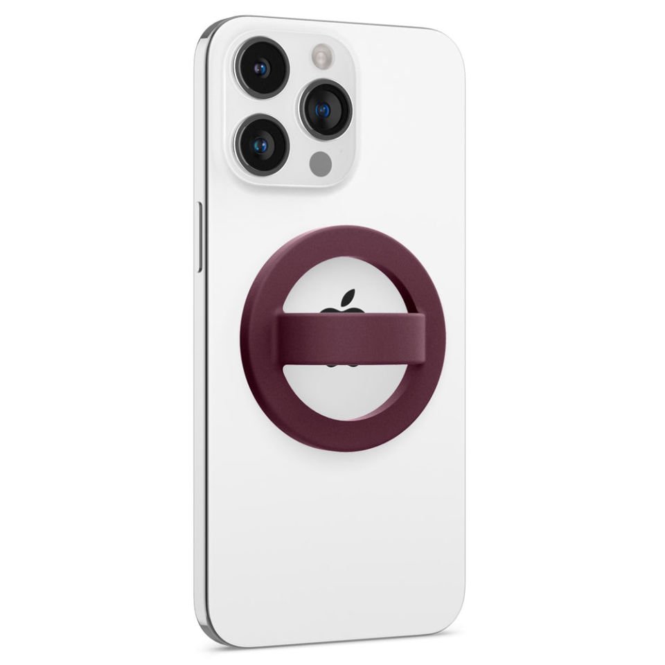 Nano Pop MagSafe Silikon Telefon Tutucu, Caseology Silicone Phone Holder for MagSafe Burgundy Bean
