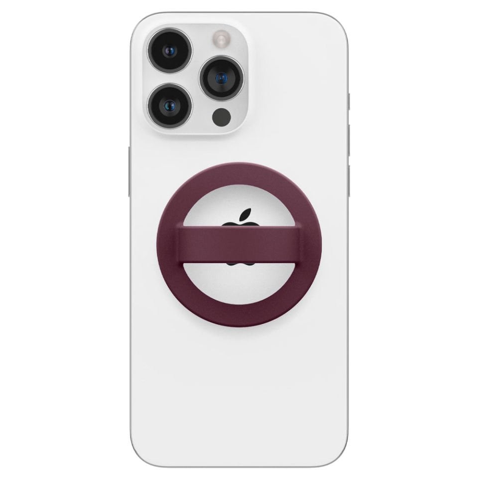 Nano Pop MagSafe Silikon Telefon Tutucu, Caseology Silicone Phone Holder for MagSafe Burgundy Bean