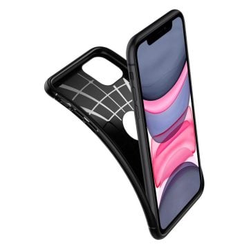 iPhone 11 Kılıf, Spigen Rugged Armor Matte Black