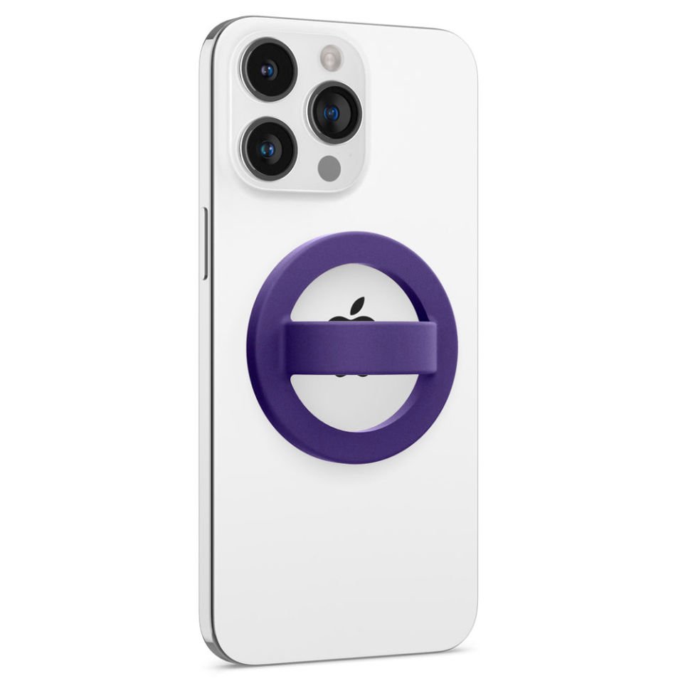 Nano Pop MagSafe Silikon Telefon Tutucu, Caseology Silicone Phone Holder for MagSafe Grape Purple