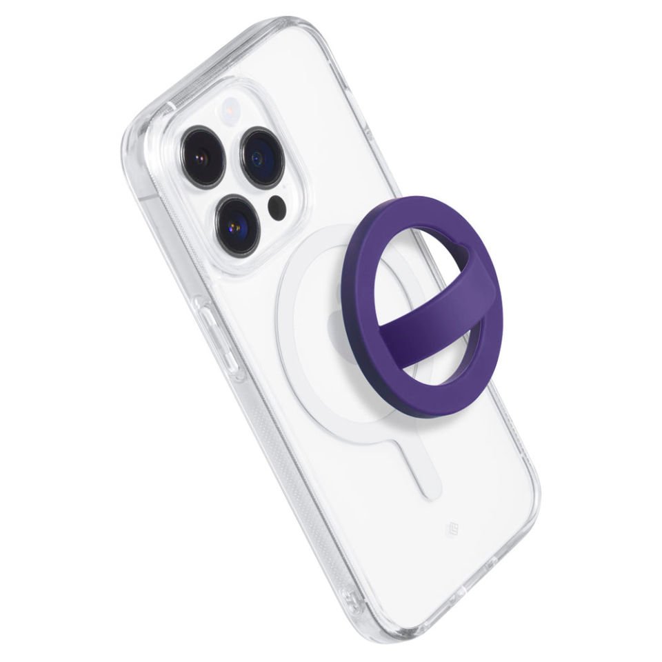 Nano Pop MagSafe Silikon Telefon Tutucu, Caseology Silicone Phone Holder for MagSafe Grape Purple