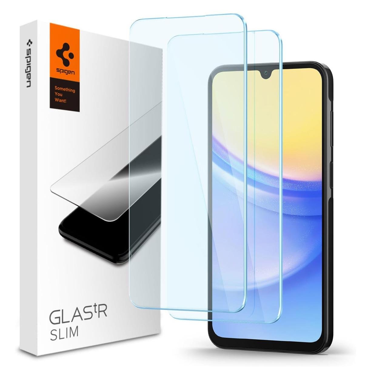 Spigen Samsung Galaxy A25 / Galaxy A15 Cam Ekran Koruyucu Glas.tR Slim (2 Adet)