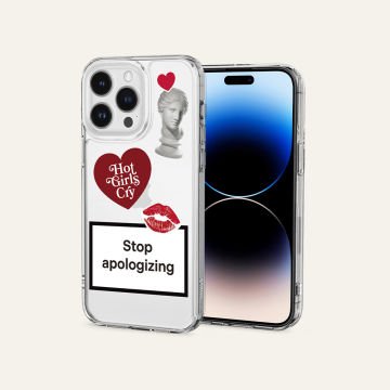 iPhone 14 Pro Kılıf, Ciel by Cyrill Cecile Unapologetic Crystal Rose