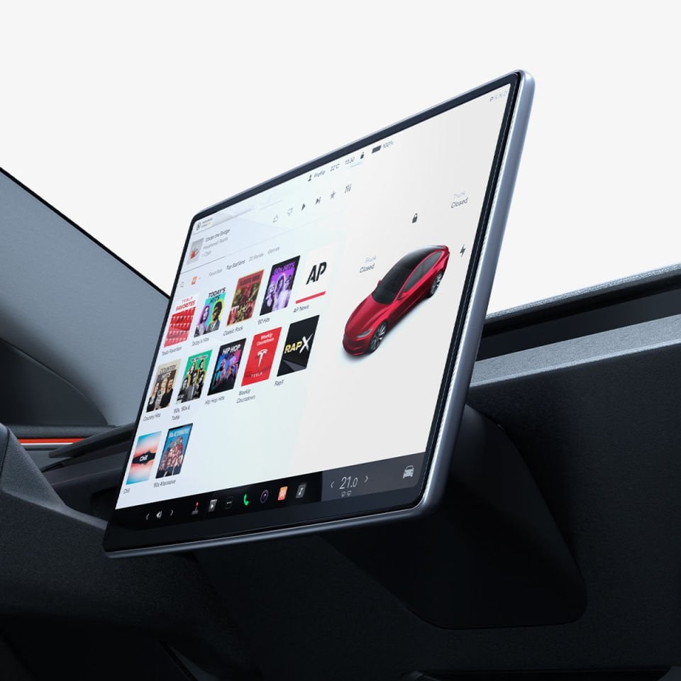 Spigen Tesla Model Y (2025) Juniper & Model 3 (2025-2024) Cam Ekran Koruyucu GLAS.tR EZ Fit Anti-Glare