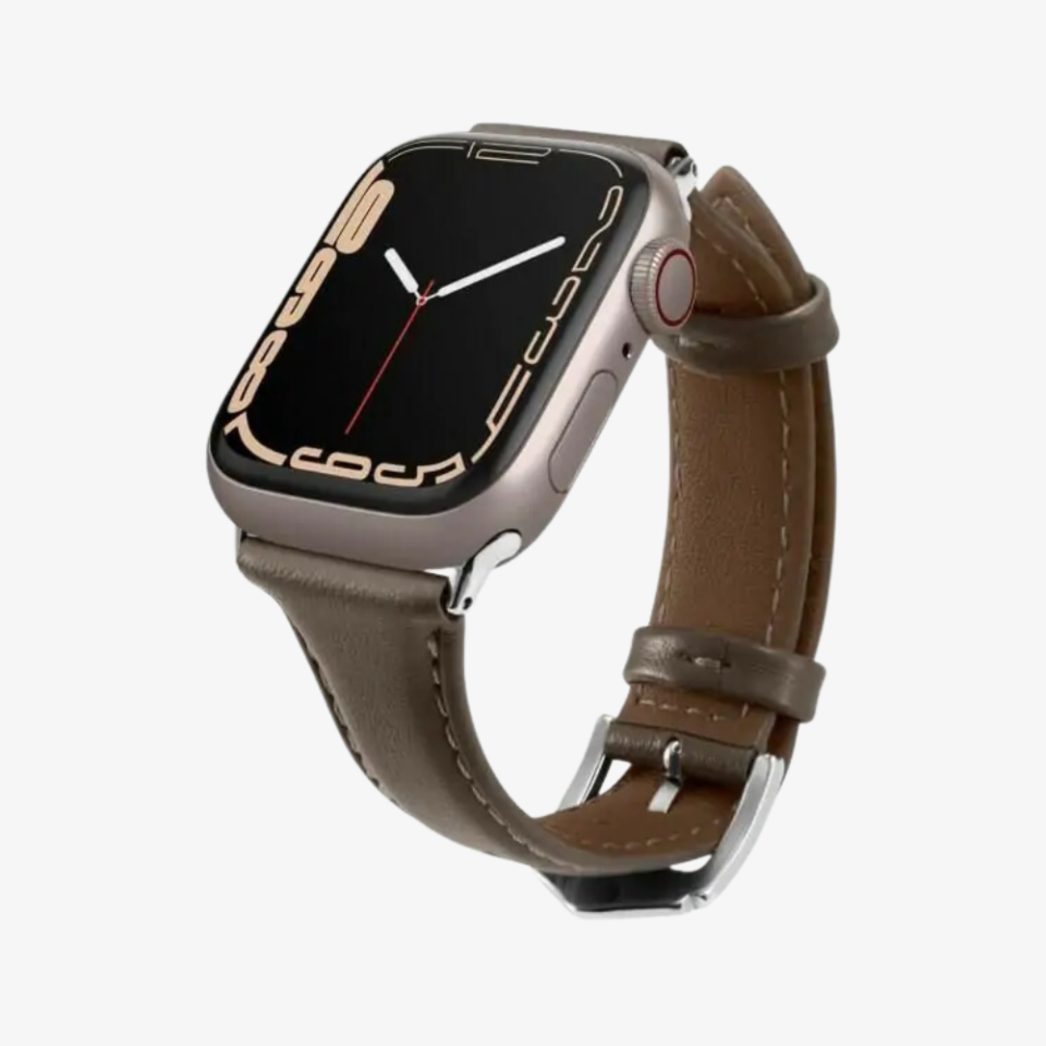 Spigen Ciel by Cyrill Apple Watch 42mm Seri 11/10 - 41mm Seri 9/8/7 - 40mm Seri SE2/SE/6/5/4 Kordon Kayış Kajuk Band Khaki