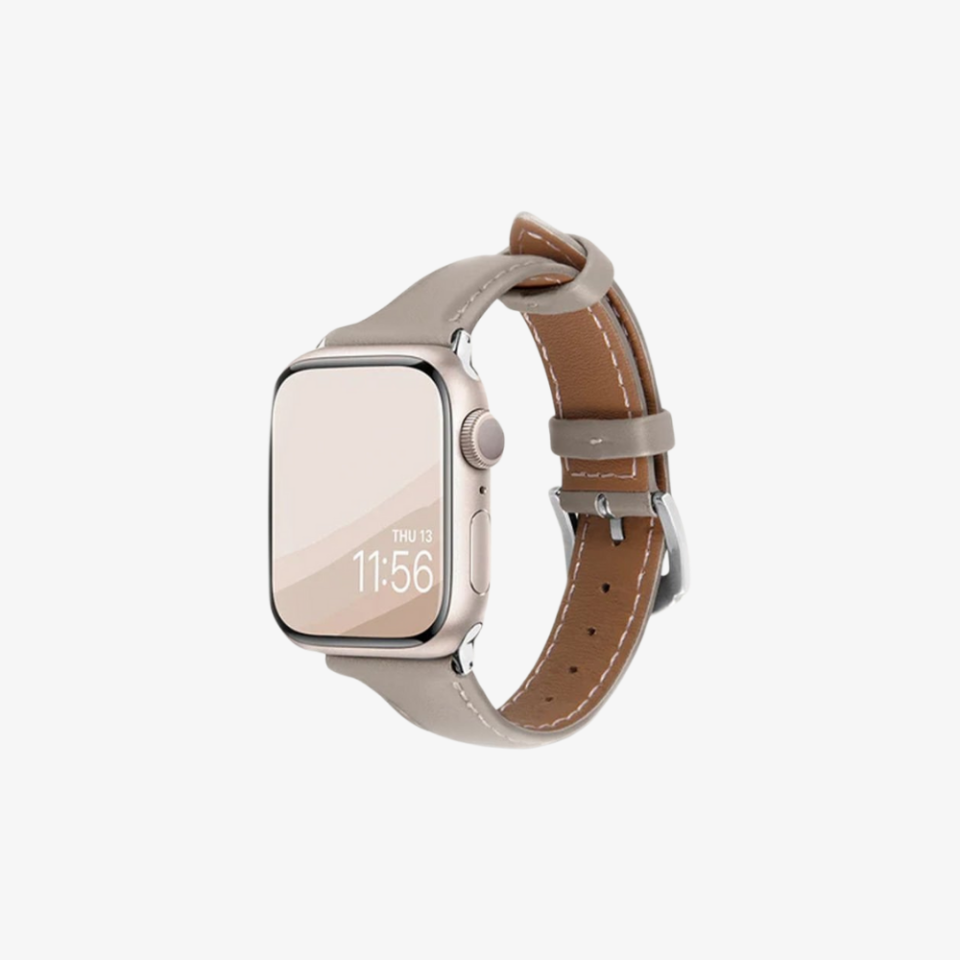 Spigen Ciel by Cyrill Apple Watch 42mm Seri 10 - 41mm Seri 9/8/7 - 40mm Seri SE2/SE/6/5/4 Kordon Kayış Kajuk Band Cream