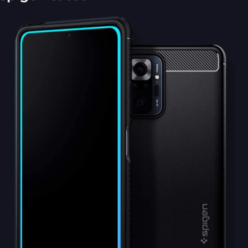 Xiaomi Redmi Note 10 Pro Cam Ekran Koruyucu, Spigen GLAS.tR Tam Kaplayan Full Cover