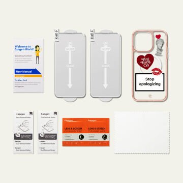 iPhone 14 Pro Kılıf, Ciel by Cyrill Shine Mag Rose Glitter Unapologetic Crystal Quartz