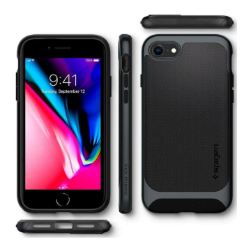 iPhone SE 2022 / 2020 / iPhone 8 / iPhone 7 Uyumlu Kılıf, Spigen Neo Hybrid Herringbone