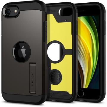 iPhone SE 2022 / 2020 Kılıf, Spigen Tough Armor Gunmetal