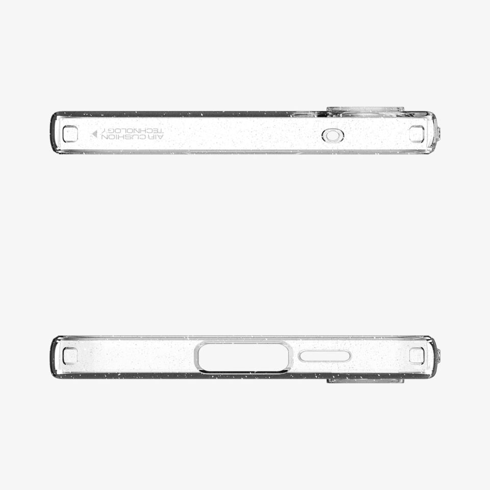 Spigen Galaxy A55 Kılıf Liquid Crystal Glitter 4 Tarafı Tam Koruma Crystal Quartz