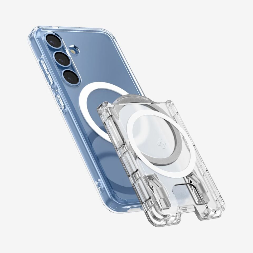 Spigen iPhone ve Samsung MagFit+ Kılıflar ile Uyumlu 3 Kartlı Manyetik Cüzdan Ultra Hybrid