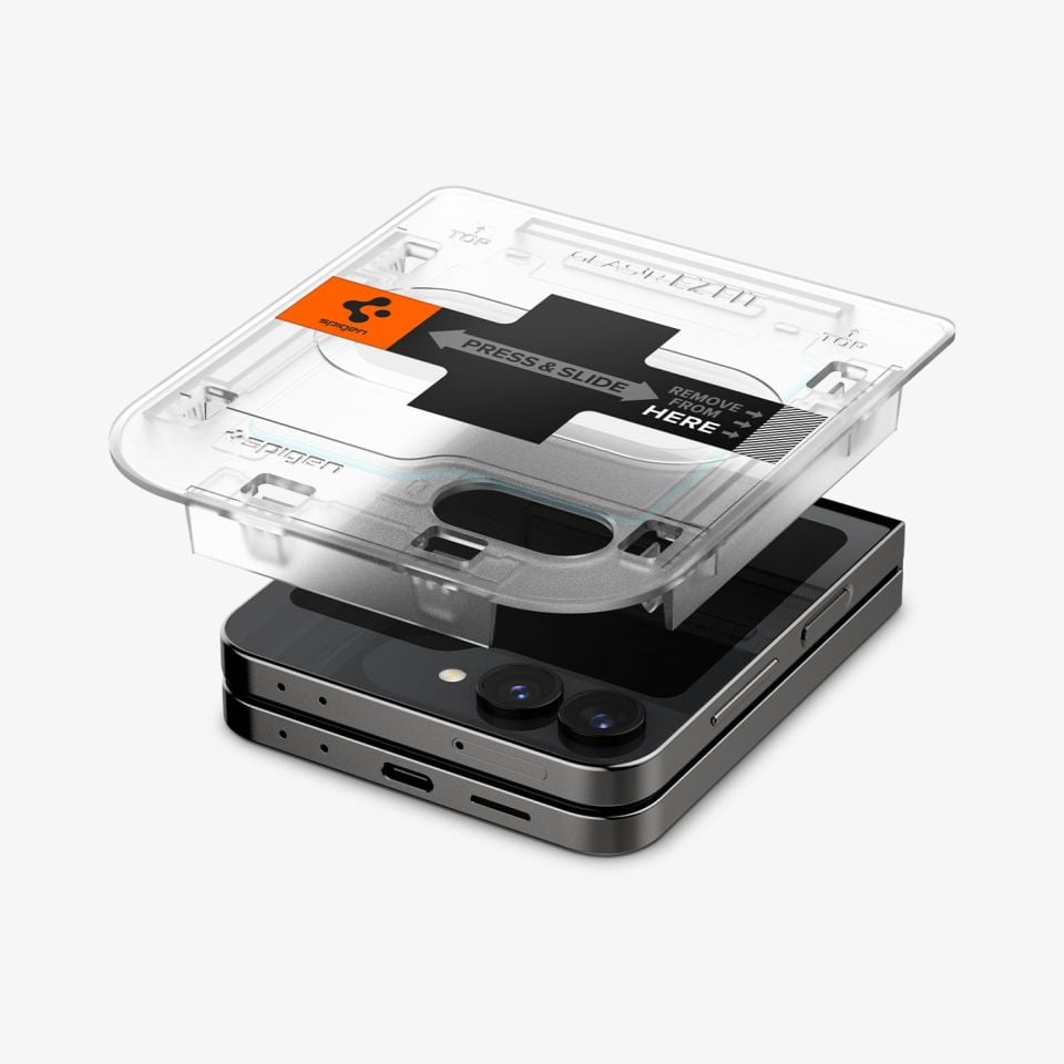 Galaxy Z Flip 6 Ekran Koruyucu Cam, Spigen Screen Protector GLAS.tR EZ Fit