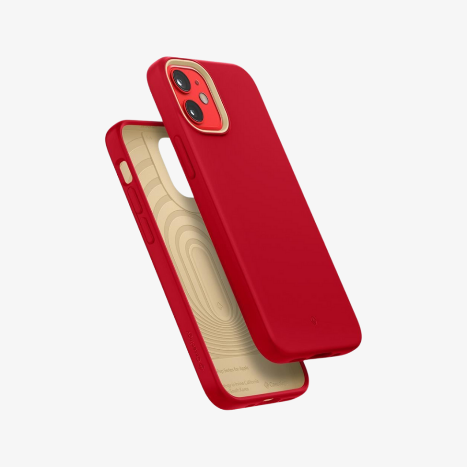 iPhone 12 / iPhone 12 Pro Kılıf, Caseology Nano Pop (Silikon) Apple Red