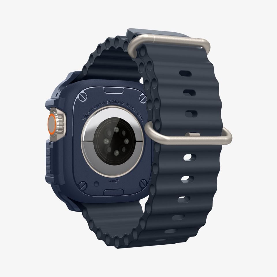 Spigen Apple Watch 49mm (Ultra 2/1) Kılıf Rugged Armor Navy Blue