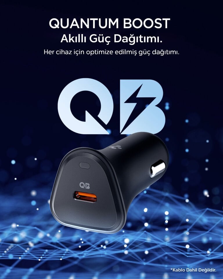 Spigen 30W USB-C Araç içi Hızlı Şarj Aleti Samsung PPS Destekli Akım Korumalı Güç Adaptörü iPhone & Android & iPad Type-C PD 3.0 EV301 Black