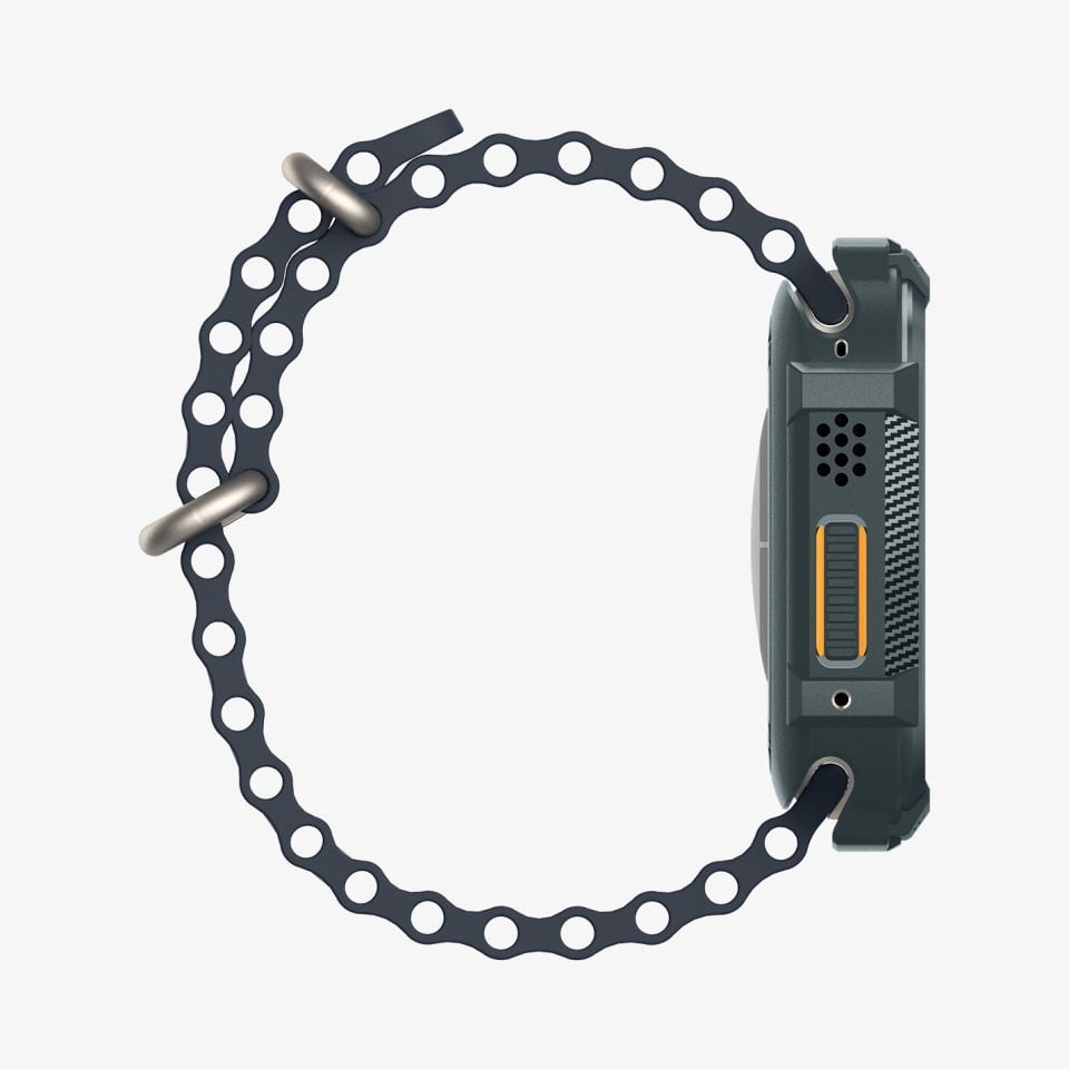 Spigen Apple Watch 49mm (Ultra 2/1) Kılıf Rugged Armor Abyss Green