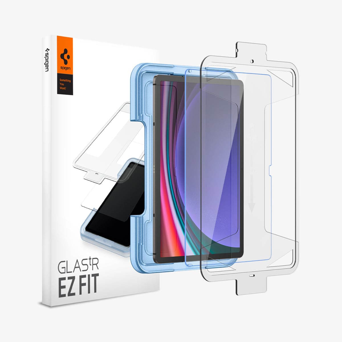 Spigen Galaxy Tab S10 FE / Tab S9 FE Cam Ekran Koruyucu Kolay Kurulum GLAS.tR EZ Fit Slim HD
