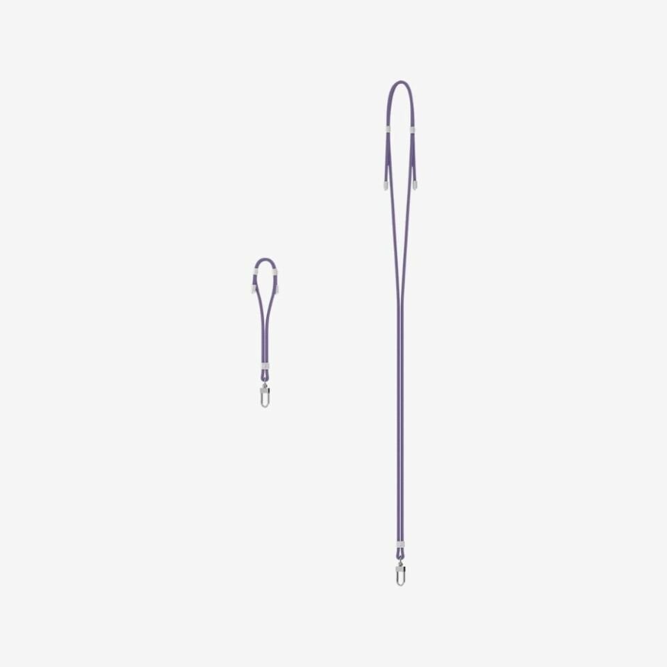 Spigen Cross Body Strap v2 Set Boyun Askı ipi + Wrist Strap El Askı ipi + ConTag Tutucu Aparat (Tüm Cihazlarla Uyumlu) Deep Purple