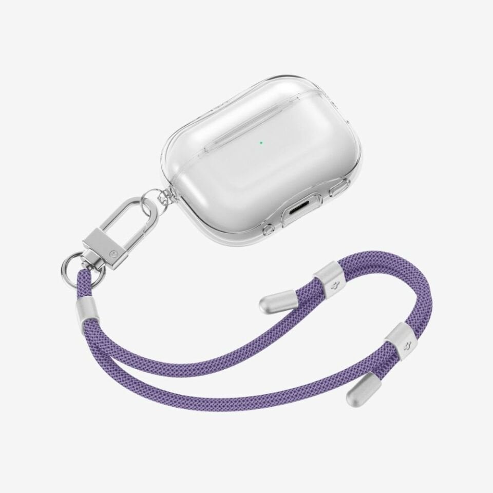 Spigen Cross Body Strap v2 Set Boyun Askı ipi + Wrist Strap El Askı ipi + ConTag Tutucu Aparat (Tüm Cihazlarla Uyumlu) Deep Purple