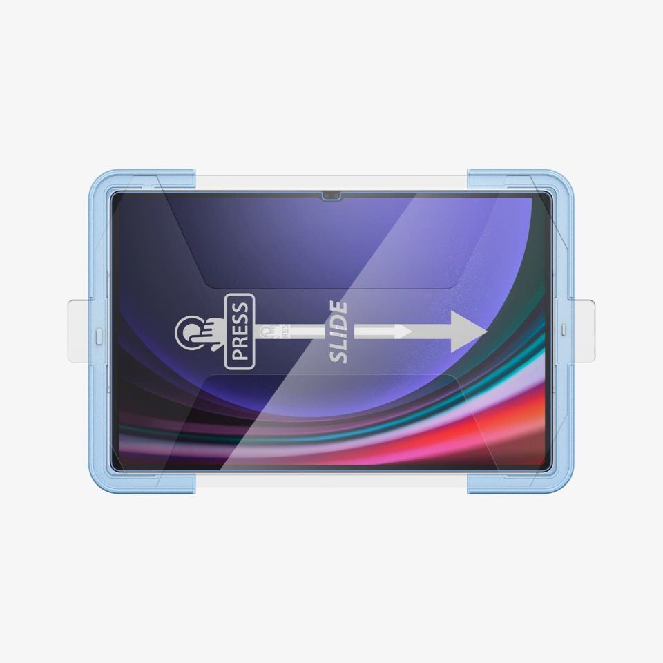 Spigen Galaxy Tab S10 Ultra / Tab S9 Ultra Cam Ekran Koruyucu Kolay Kurulum GLAS.tR EZ Fit Slim HD