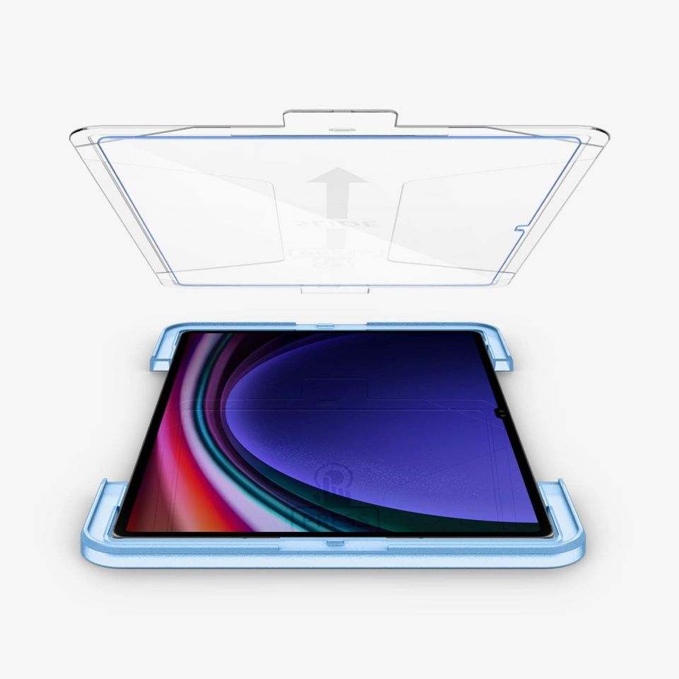 Spigen Galaxy Tab S10 Ultra / Tab S9 Ultra Cam Ekran Koruyucu Kolay Kurulum GLAS.tR EZ Fit Slim HD