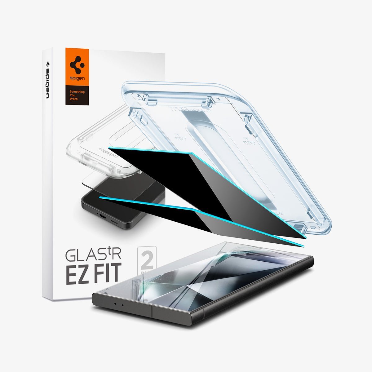 Galaxy S24 Ultra Serisi Hayalet Ekran Koruyucu, Spigen Glas.tR EZ Fit