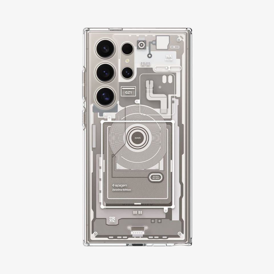 Galaxy S24 Ultra Kılıf, Spigen Ultra Hybrid Zero One Natural Titanium