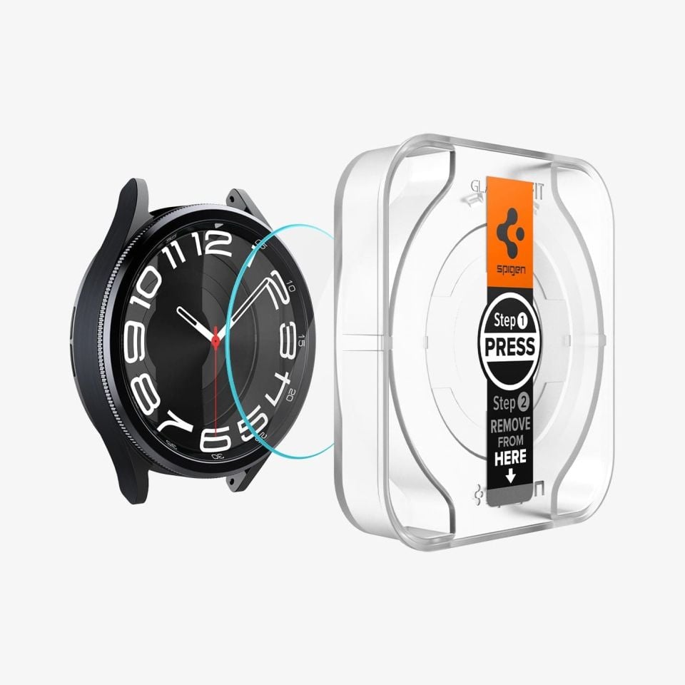 Galaxy Watch 6 Classic (43mm) ile Uyumlu Ekran Koruyucu , Spigen Screen Protector GLAS.tR EZ Fit